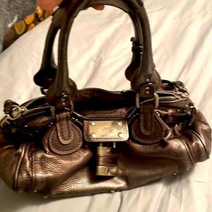 Authentic Chloe Paddington metallic